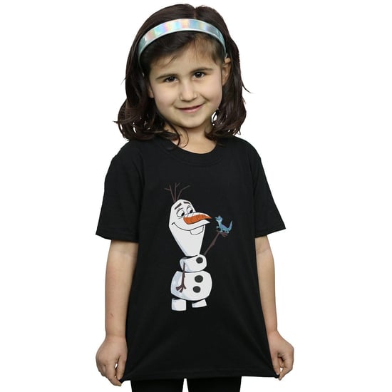 Disney Mädchen Frozen 2 Olaf und Salamander T-Shirt aus Baumwolle (Schwarz) - Image 2