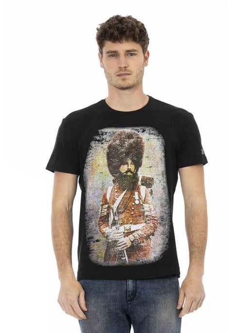 Trussardi Action Men's Black Cotton T-Shirt