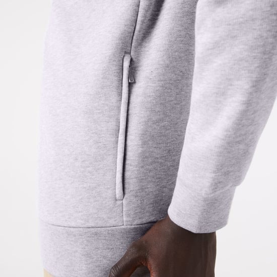 Lacoste regular fit brushed fleece men's sweatshirt with zipper