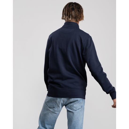 Cardigan Original zip Gant Pour Homme en Bleu Marine - Image 4