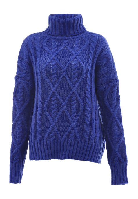 Mymo Rollkragenpullover Damen KÖNIGSBLAU - Image 1