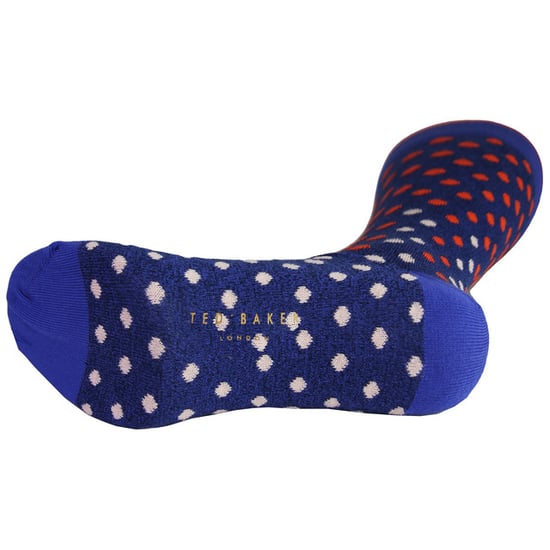 Ted Baker London All Over Spot Printed Blue Mens Socks MXSGILIAXH9M