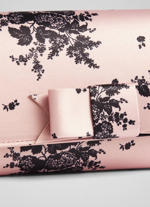 LK Bennett  Daphne Clutch, Floral Pink