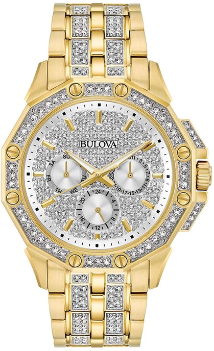 Bulova Crystal Octava Herren-Golduhr 98C126 - Image 1