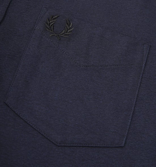 Fred Perry - Chemise Oxford brossé bleu marine pour homme - Image 5