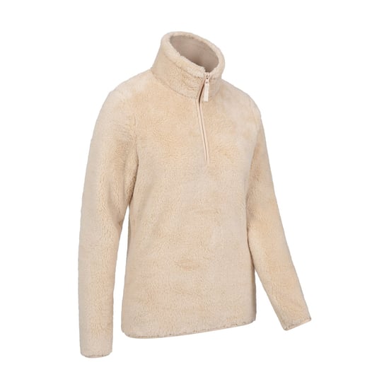 Mountain Warehouse Damen Teddy Fleece Viertel-Zip Fleece-Top (Beige) - Image 2