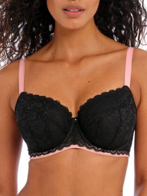 Offbeat Underwired Padded Half Cup Bra - Image 1