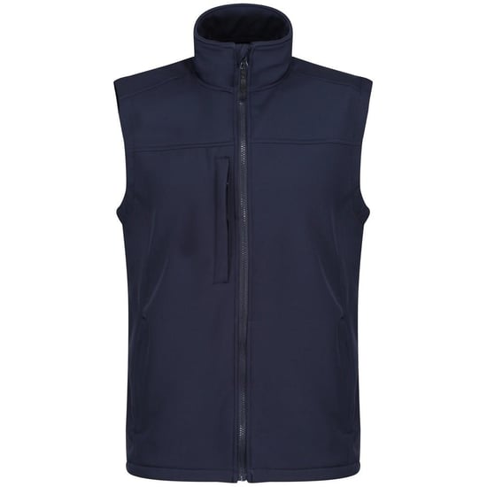 Regatta Mens Flux Softshell Bodywarmer / Sleeveless Jacket Water Repellent And Wind Resistant (Navy /Navy)