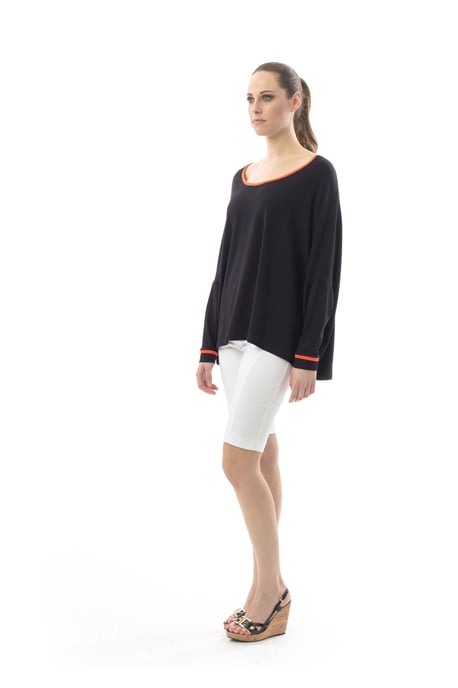 Oversized Trim Detail Top
