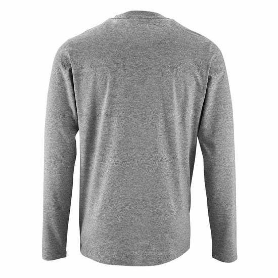 SOLS Herren Imperial Langarm T-Shirt (Grau meliert) - Image 2