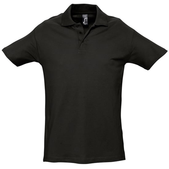 SOLS Herren Spring II Kurzarm-Poloshirt (Schwarz) - Image 1