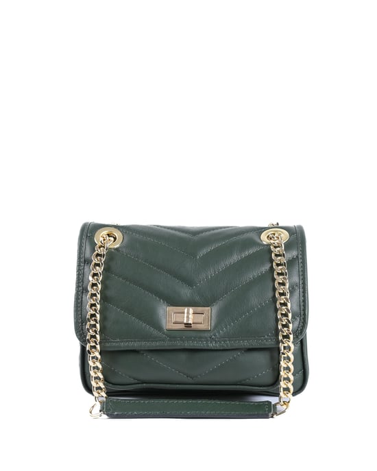19V69 Italia Womens Handbag 10507 Sauvage Verde Scuro