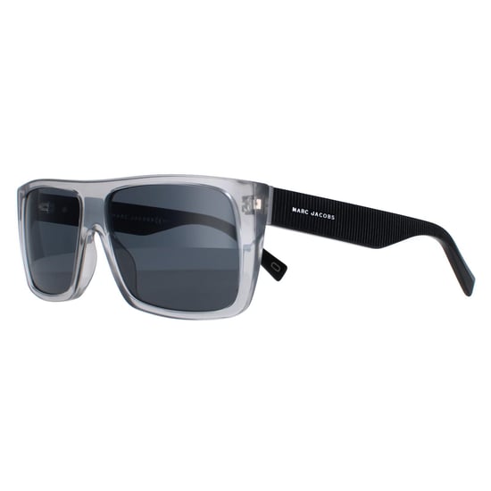 Marc Jacobs Rectangle Unisex Transparent Grey and Black Grey 096/S
