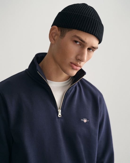 Gant Regular Shield Half Zip Sweat Sweatshirt - Image 3