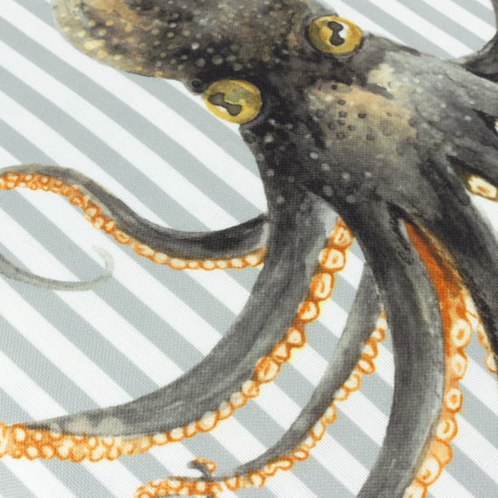 Evans Lichfield Salcombe Octopus Piped Feather Filled Cushion