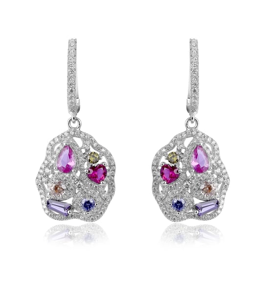 Orphelia 'Marosetti' Women's 925 Sterling Silver Drop Earrings - Silver ZO-7427