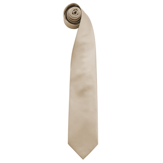 Premier Herren Krawatte Colours, unifarben (Khaki) - Image 1