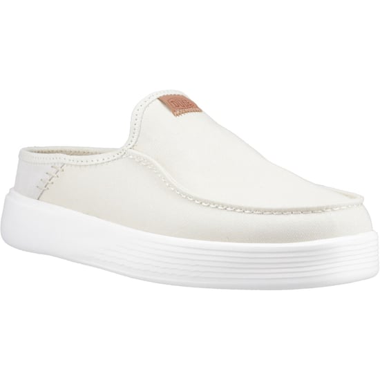 HEYDUDE Austin Workwear Leder Herren Pantoffeln fast weiß - Image 1