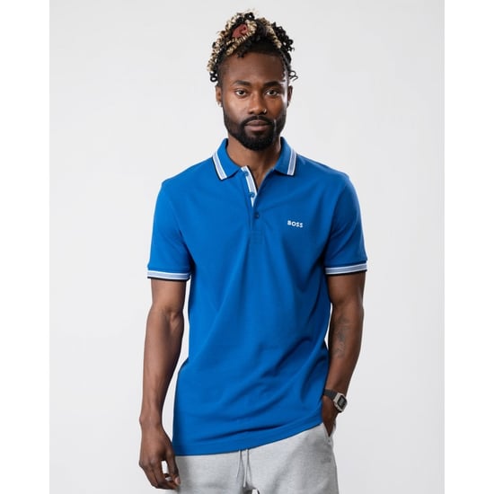 BOSS Green Paddy Curved Mens Polo - Image 1