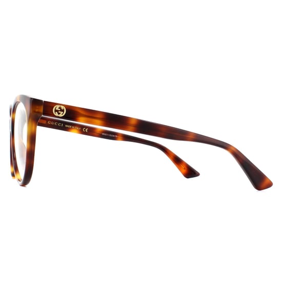 Gucci Round Light Havana Womens Glasses Frames