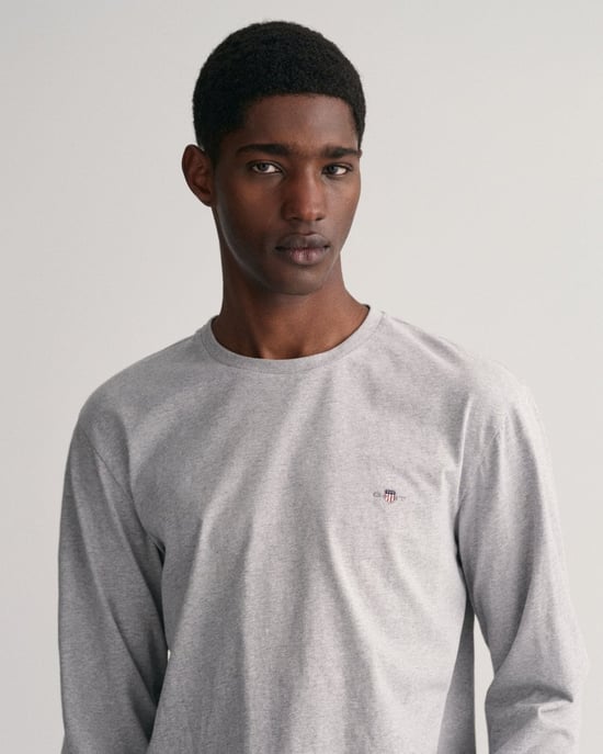 GANT Mens Regular Fit Long Sleeve Shield Logo T-Shirt - Image 3