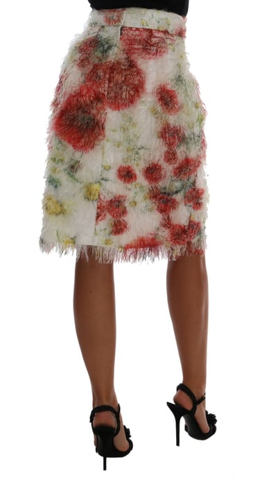 Dolce & Gabbana - Jupe droite crayon à motifs floraux pour femme - Image 3