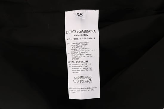 Dolce & Gabbana - Robe en laine stretch à pois, gris, pour femme - Image 6