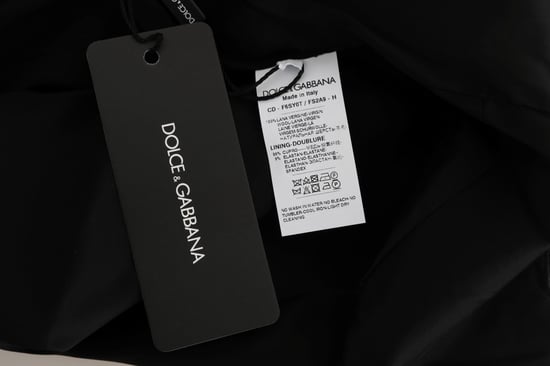 Dolce & Gabbana - Robe fourreau en laine à pois gris pour femme - Image 6