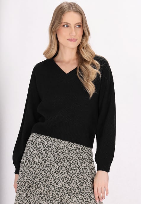 Dreimaster Pullover Damen Schwarz - Image 3