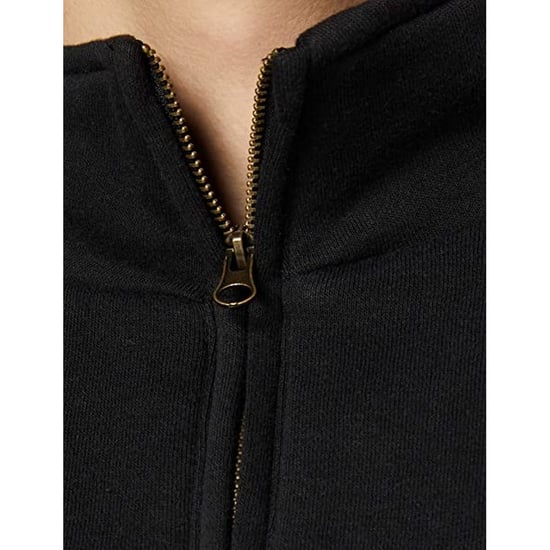 Fruit Of The Loom Herren Premium 70/30 Zip Neck Sweatshirt (Schwarz) - Image 2