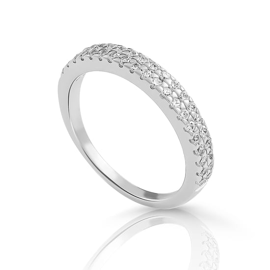 Orphelia 'Glam' Women's 925 Sterling Silver Ring - Silver ZR-7536