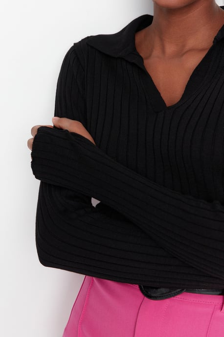 Trendyol Damen Unifarben Pullover - Image 3