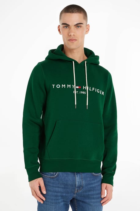 Dieses Herren-Sweatshirt von Tommy Hilfiger ist aus einer Bio-Baumwollmischung gefertigt und mit einem Logo-Print versehen. Das Modell hat eine Kapuze und lange Ärmel.Details zu diesem Pullover:- Kängurutasche - Image 3