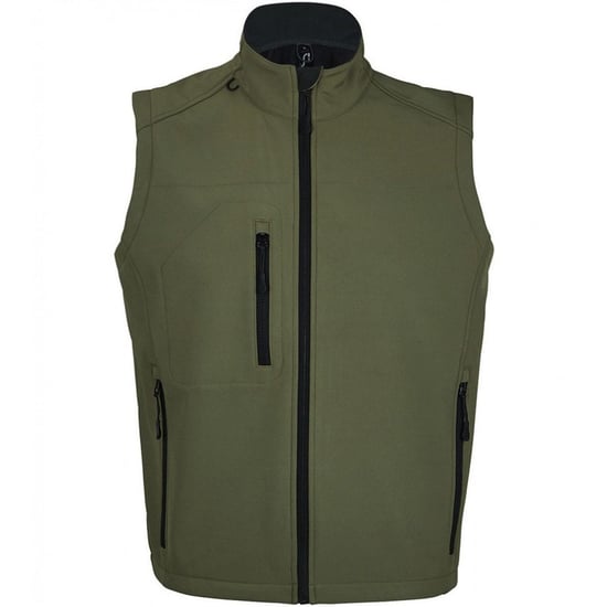 SOLS Herren Rallye Soft Shell Bodywarmer Jacke (Dunkelgrün) - Image 1