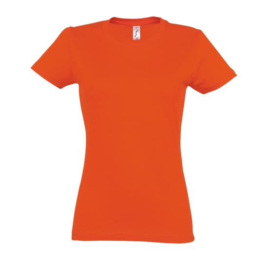 SOLS Womens/Ladies Imperial Heavy Short Sleeve T-Shirt (Orange) - Image 1