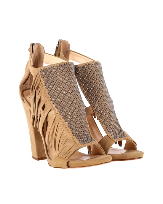 Giuseppe Zanotti Alabama Fransen-Sandalen aus beigem Wildleder - Image 3