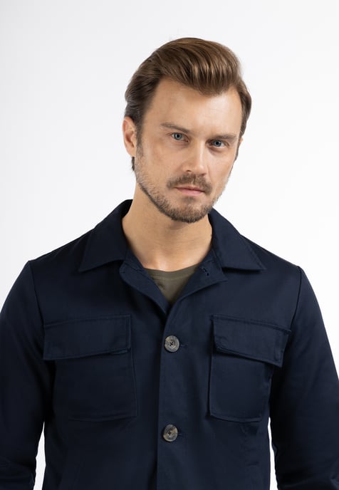 Dreimaster Übergangsjacke Herren Dunkelmarine - Image 3
