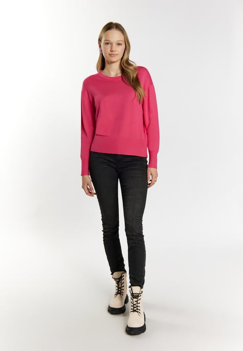 Mymo Strickpullover Damen Rosa - Image 2