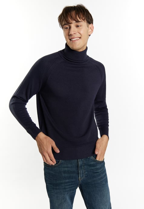 Mo Rollkragenpullover Herren Marine - Image 3