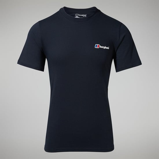 Berghaus Herren Organic Classic Logo Tee Schwarz - Image 1