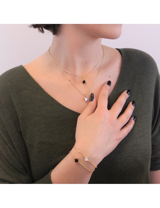 Calle-Armband - Gold und Schwarz - Image 3