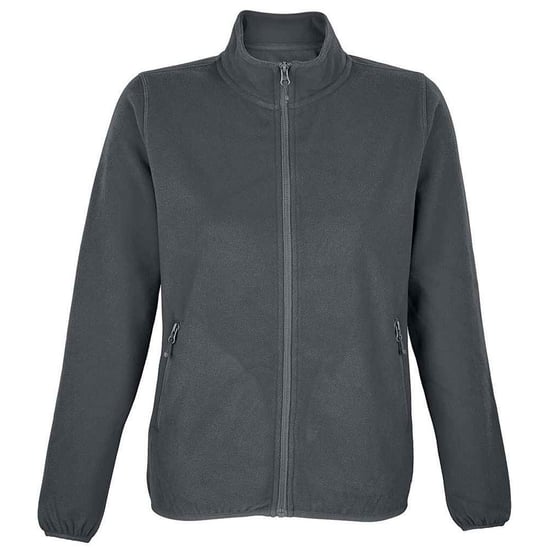 SOLS Womens/Ladies Factor Microfleece Recycled Fleece Jacket (Charcoal) - Image 1