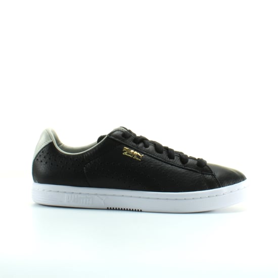 Puma Court Star NM Black Leather Mens Lace Up Trainers 357883 10