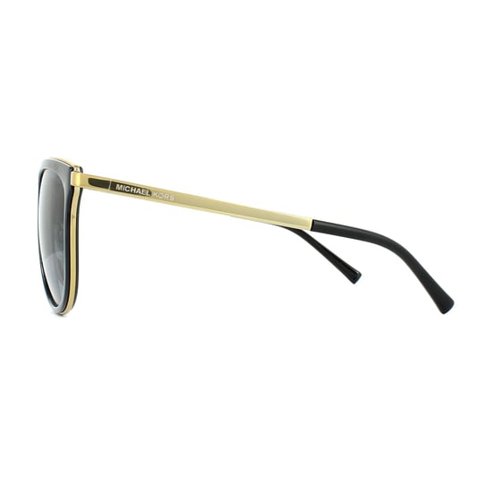 Michael Kors Sunglasses Adrianna 1 1010 1100T3 Black Gold Grey Gradient Polarized