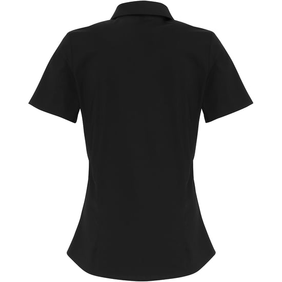 Premier - Bluse für Damen kurzärmlig (Schwarz) - Image 2