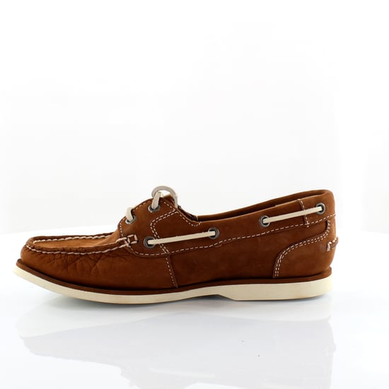 Timberland Amherst Classic 2 Eye Brown Leather Lace Up Womens Boat Shoes 8247R