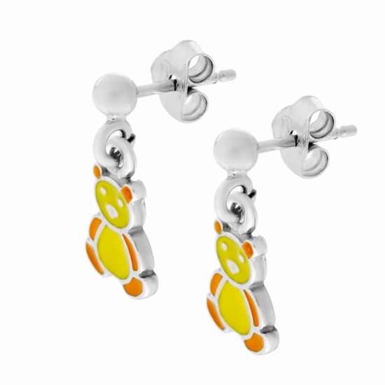 Orphelia 'Bear' Child's 925 Sterling Silver Drop Earrings - Silver ZO-7140/YE