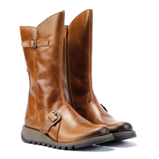 Fly London Mes 2 Damenstiefel Aus Braunem Leder - Image 1