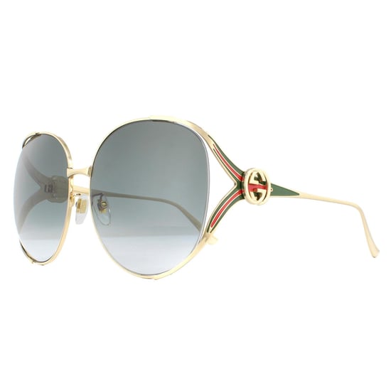 Gucci Sonnenbrille GG0225S 001 Gold Grau Gradient - Image 2