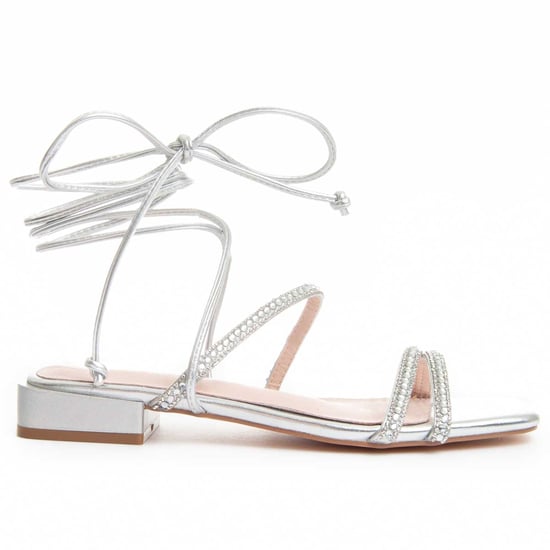 Montevita Flache Sandale Sandsum in Silber - Image 1